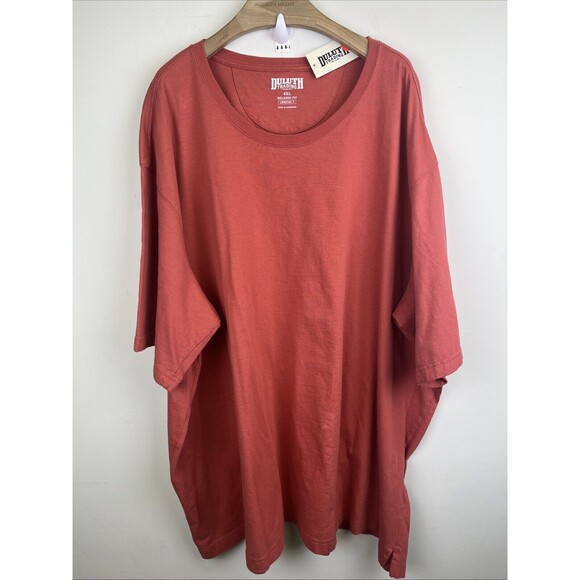 Duluth Trading Co Men’s Red Longtail Tee Relaxed Fit Short Sleeve Size 4XL NWT - Picture 1 of 7